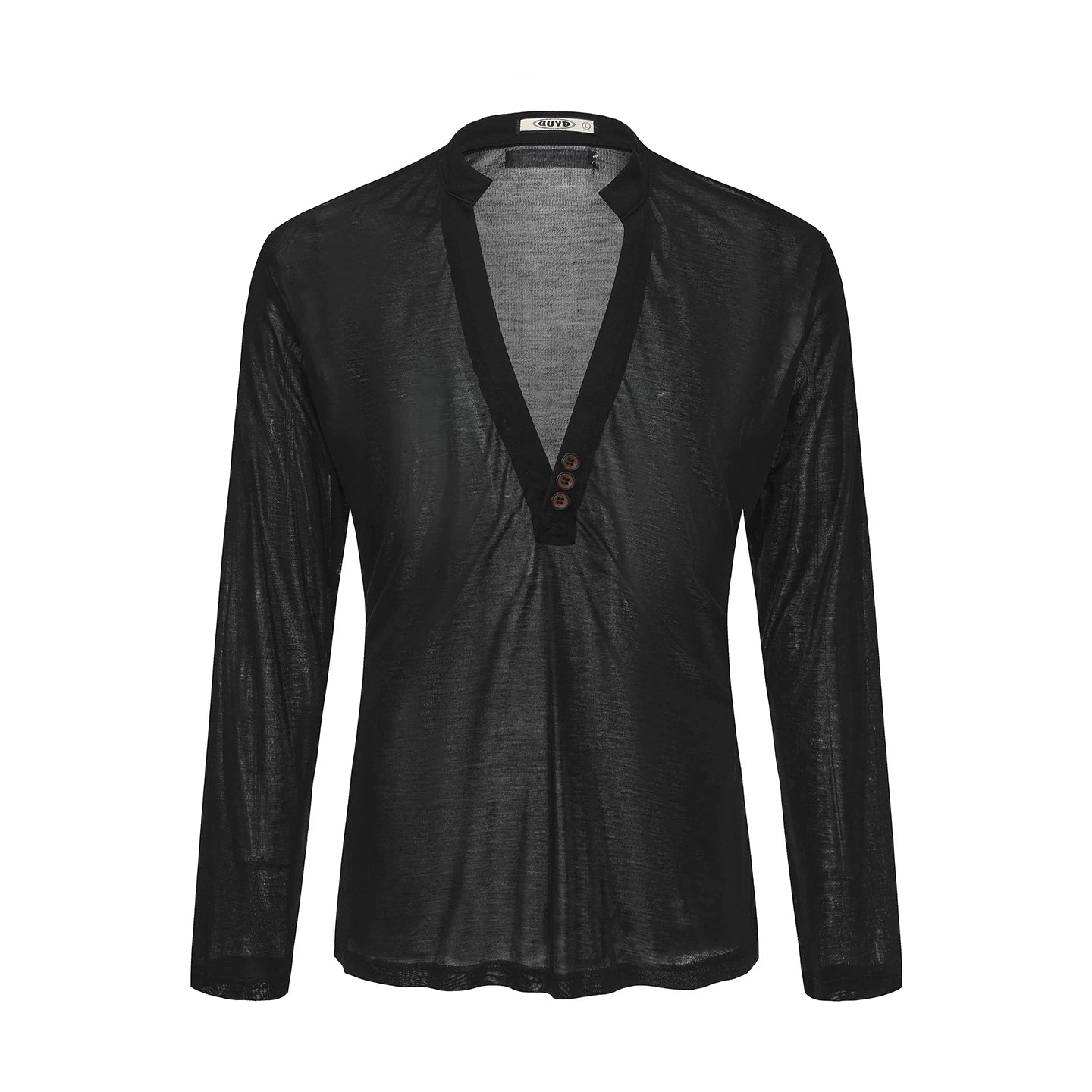 DUYQ-018 deep V men's and women's same top, national standard Latin dance practice suit, professional three-color - Mine·Jas