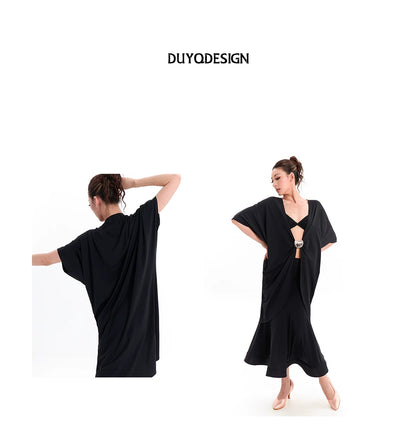 DUYQ "Mountain Awakening Rain Modern" 009 Teacher's Loose Top National Standard Women's Modern Dance Practice Suit Professional