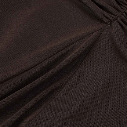 BD2671 Navel-baring mesh dress with large skirt