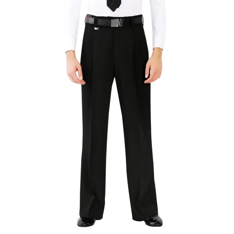 NY Fashion Men's Long Pants Latin Ballroom Dance Competition Practice Pants 21112K