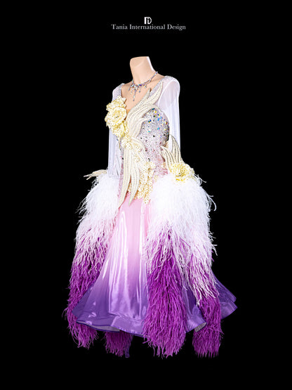 TID M1310 women's ballroom dance dress ballroom dance professional competition costume - Mine·Jas