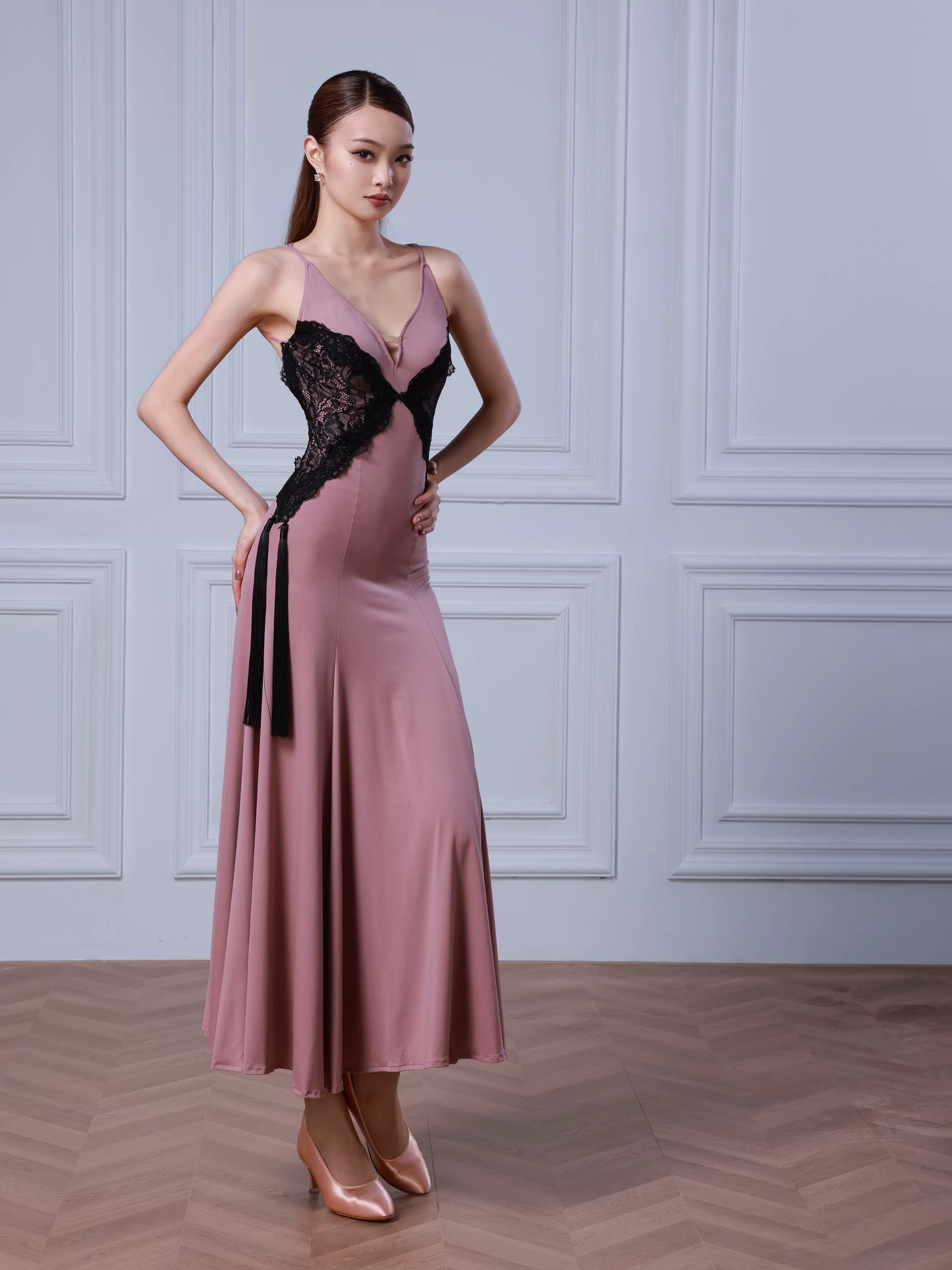 TID modern dance skirt new ballroom dance waltz pendulum dress premium women's dance skirt