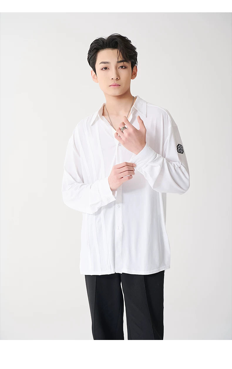 BOBO DANCE Men's Latin Dance Suit High-end New Professional Practice Suit Adult Art School Top Long Sleeve Shirt Dance Suit