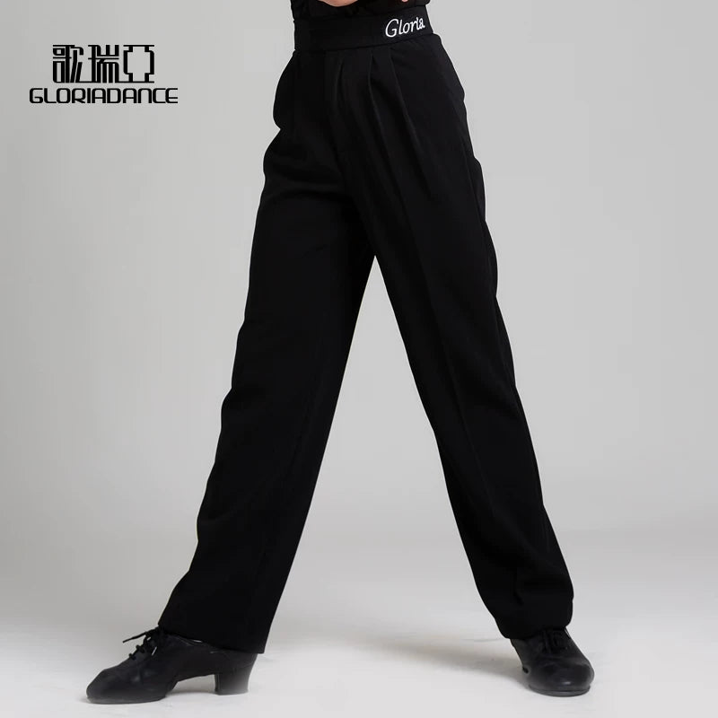 G.DANCE Children's Dance Costume Boys Latin Modern Dance White Shirt Trousers Performance Competition Regulations Uniform 5105