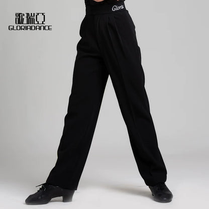 G.DANCE Children's Dance Costume Boys Latin Modern Dance White Shirt Trousers Performance Competition Regulations Uniform 5105