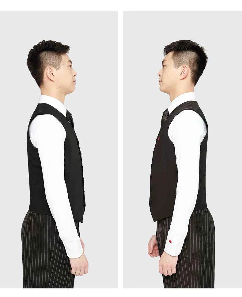 NY Fashion Ballroom Dance Vest Top Men's Waltz Tango Latin Performance Suit Men's 23115MJ