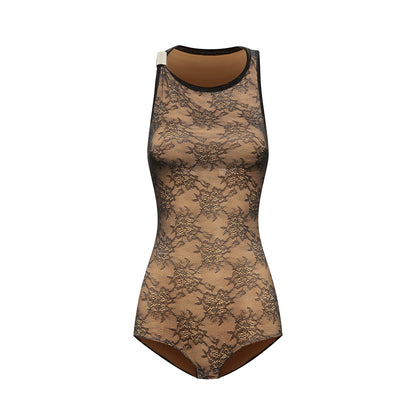 DUYQ [NSAD] 001 lace mood onesie national standard women's Latin dance practice uniform performance class uniform