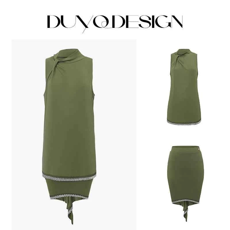 DUYQDSIGN014 Nine-color classic welfare set, including tops and skirts