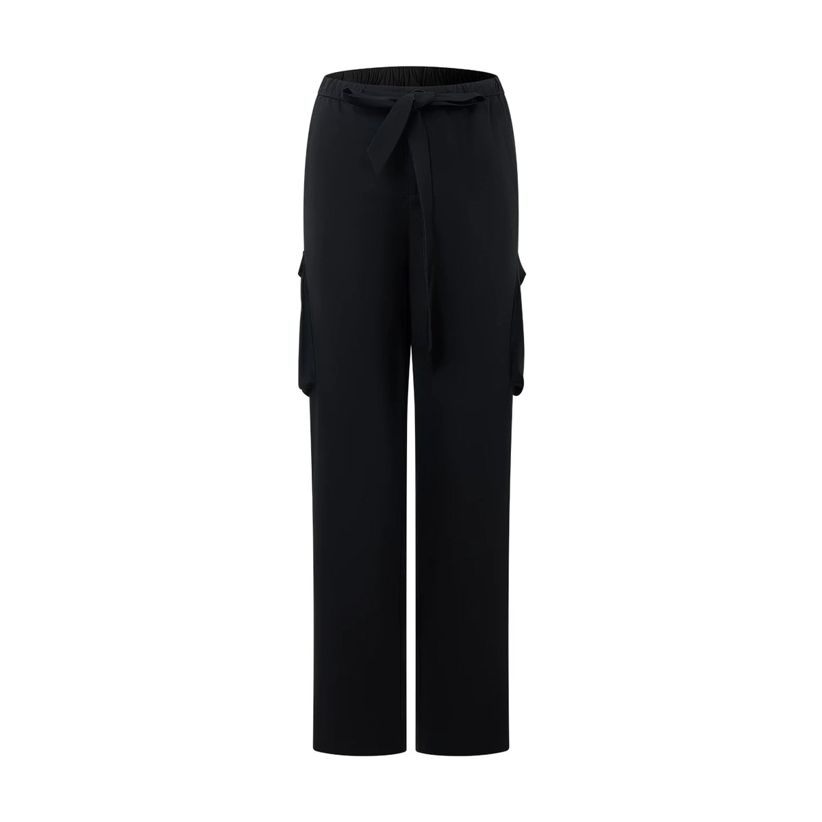 DUYQ "Female Teacher Series" 009 Glossy deconstruction three-dimensional big pocket straight trousers Latin dance suit professional