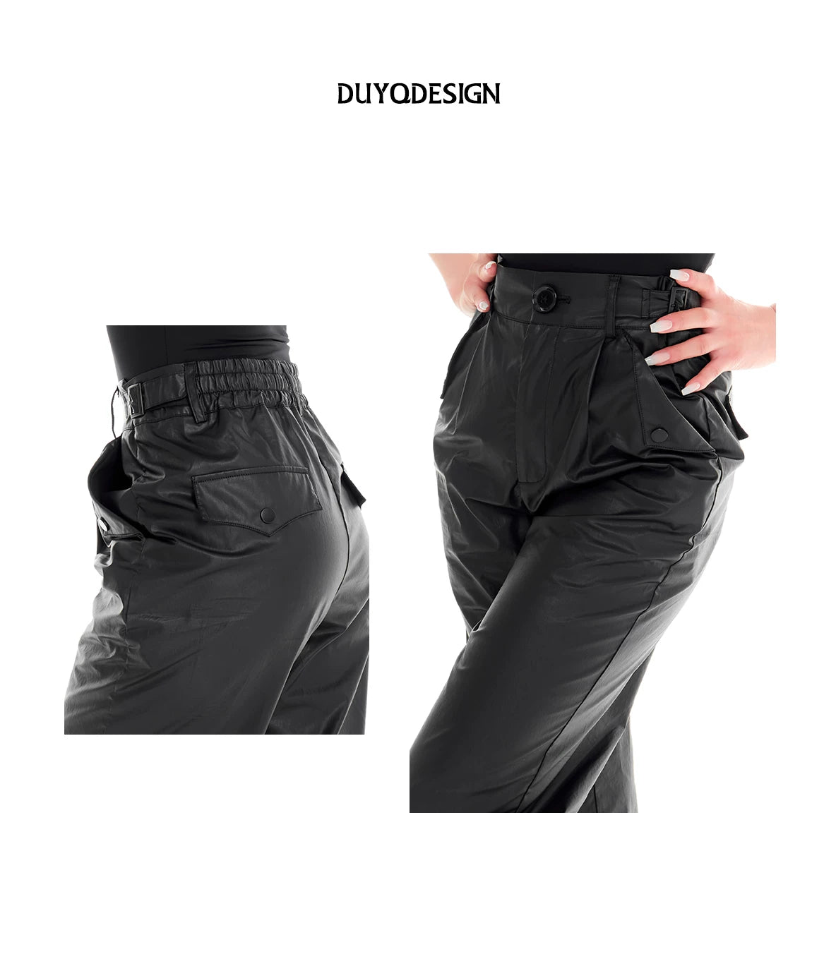 DUYQ "Female Teacher Series" 013 Adjustable elastic belt straight pants Latin dance practice clothes teaching class