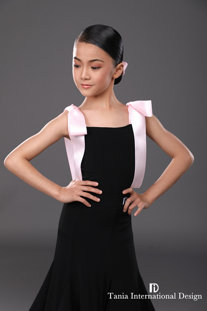 TID. CM004 Children's Women's Modern "Little Ribbon" Split Practice Standard Uniform Dance Skirt