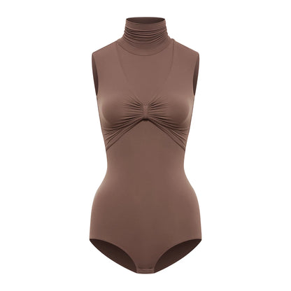 DUYQ welfare single product 029 sleeveless pile collar Basics top national standard Latin dance suit