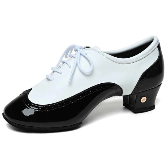 ABA Latin dance shoes adult male professional cowhide soft-soled dance shoes white national standard dance shoes competition practice shoes AL9709