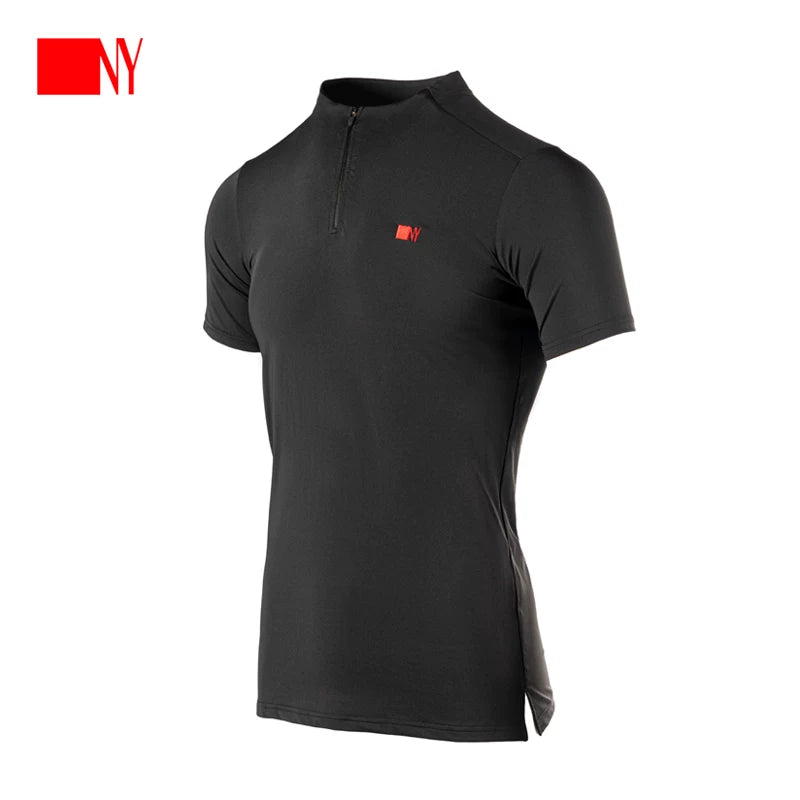 NY Nayi Modern Dance Suit Top Short Sleeve T-Shirt Men's Summer Ballroom Dance Latin Dance Practice Suit 25171S