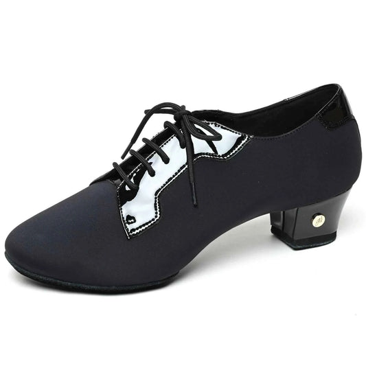 ABA Men's Professional Latin Dance Shoes Elastic Oxford Soft Sole Ballroom Dance Shoes