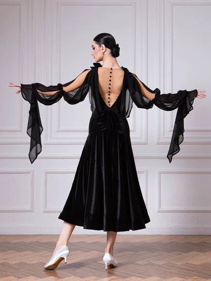 TID women's high-end dance performance suit ballroom dance swing dress