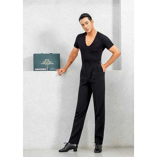 DONGXIN Men's Latin Pants Practice Suit Pants NK835
