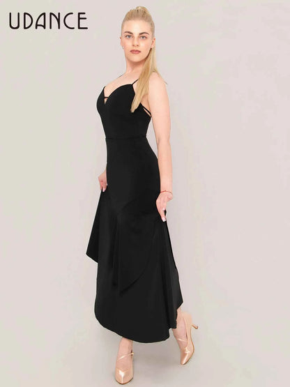UDANCE National Ballroom Dance Bust Skirt Hip Wrap Ballroom Dance Swing Skirt Modern Skirt Waltz Modern Skirt AMD06