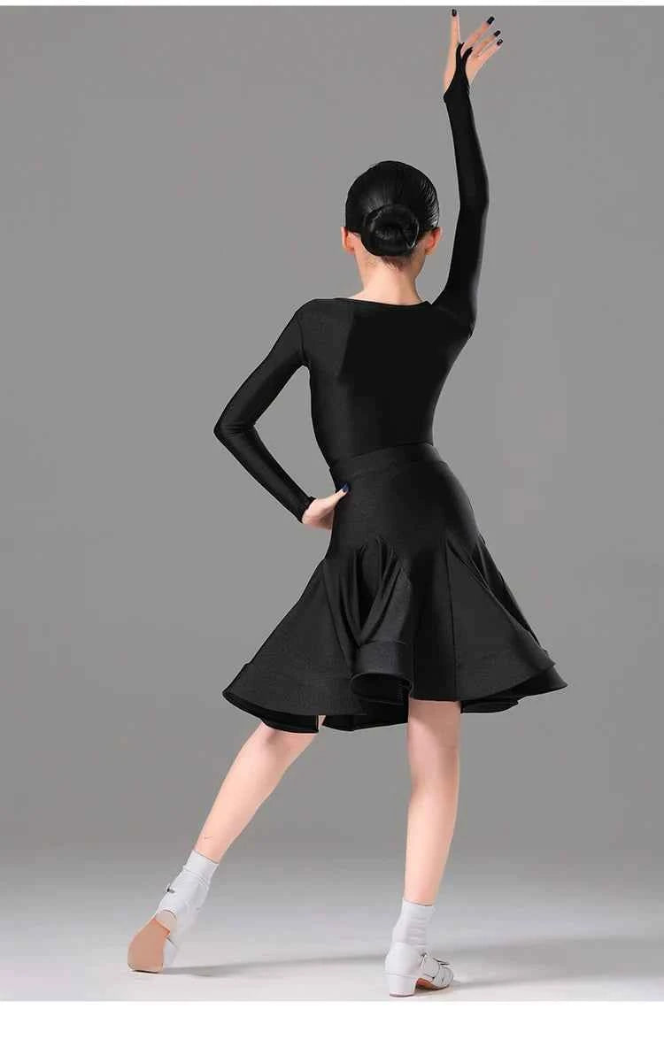 MLX Children's Latin Dance Competition Costumes Professional Dance Grading Regulations Children's Performance Costumes