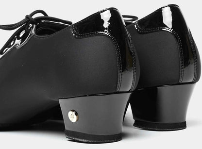 ABA Men's Professional Latin Dance Shoes Elastic Oxford Soft Sole Ballroom Dance Shoes