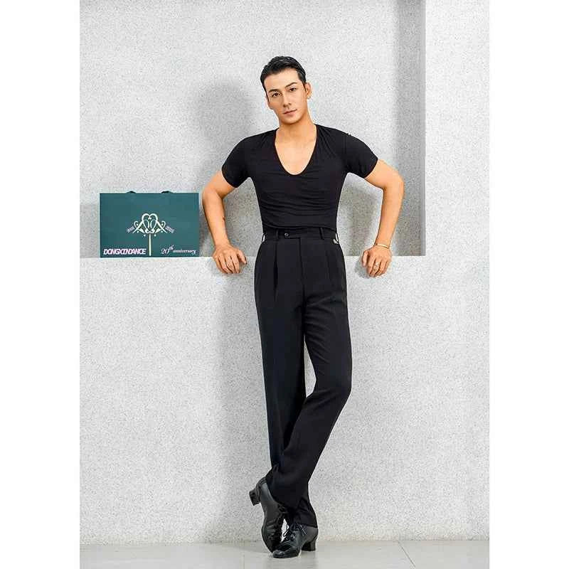 DONGXIN Men's Latin Dance Professional Dancer Trousers NK786