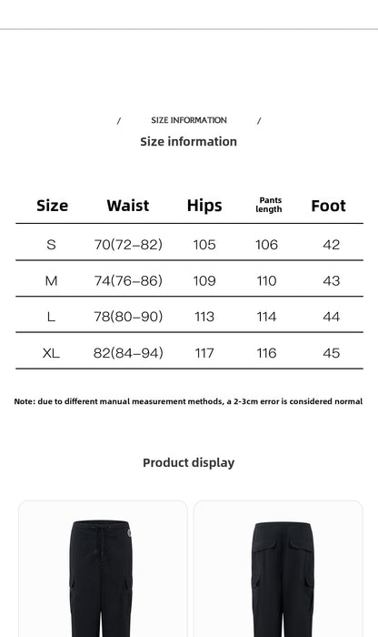 DUYQ "Men's Series" 011 High Street Wind Drawstring Overalls Latin Dance Suit Practice Teaching