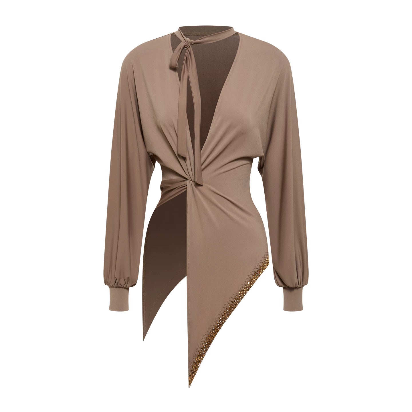 DUYQ [Polina-3] 010 Classic Original Design Top National Standard Women's Latin Dance Practice Performance Suit