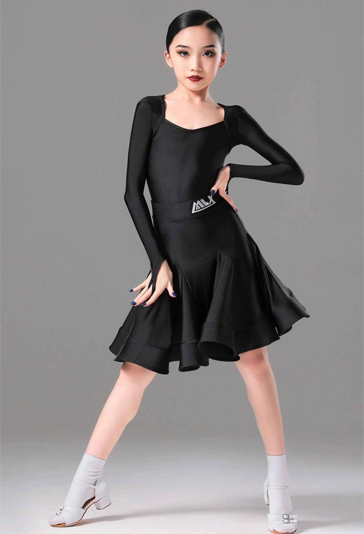 MLX Children's Latin Dance Competition Costumes Professional Dance Grading Regulations Children's Performance Costumes