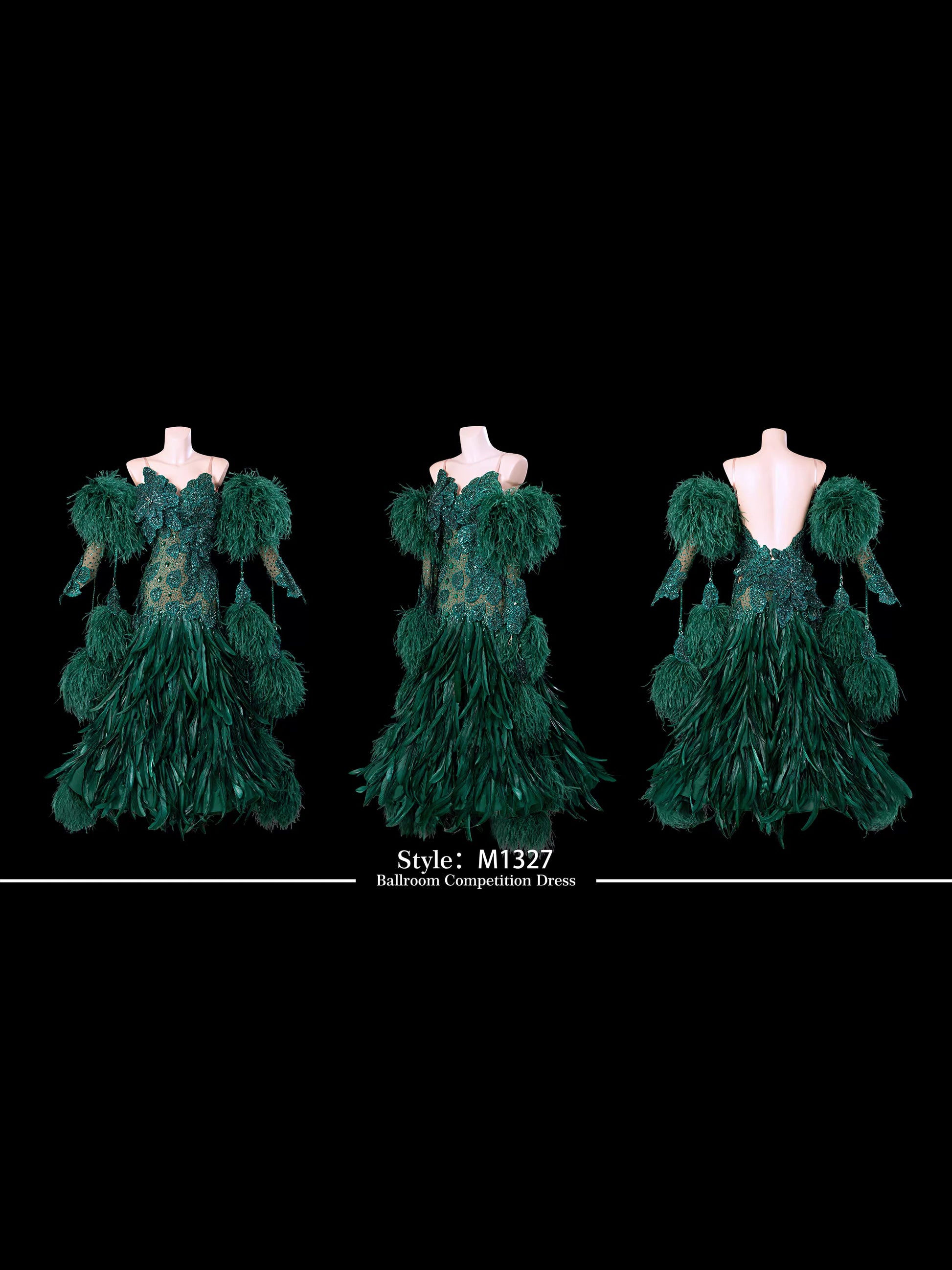 TID M1327 women's ballroom dance dress ballroom dance professional competition costume - Mine·Jas
