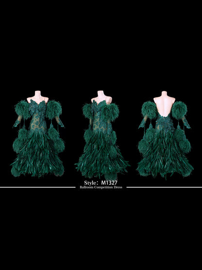 TID M1327 women's ballroom dance dress ballroom dance professional competition costume - Mine·Jas