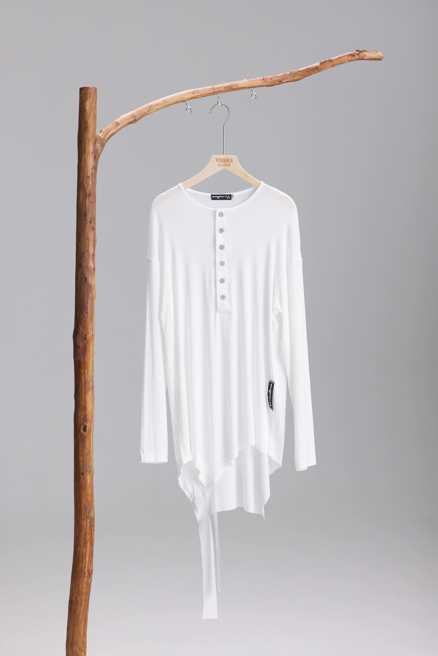 VERNAxBANGGIRL.VA008 Men's Designer Loose Latin Practice Top, Skin-Friendly Fabric - Mine·Jas