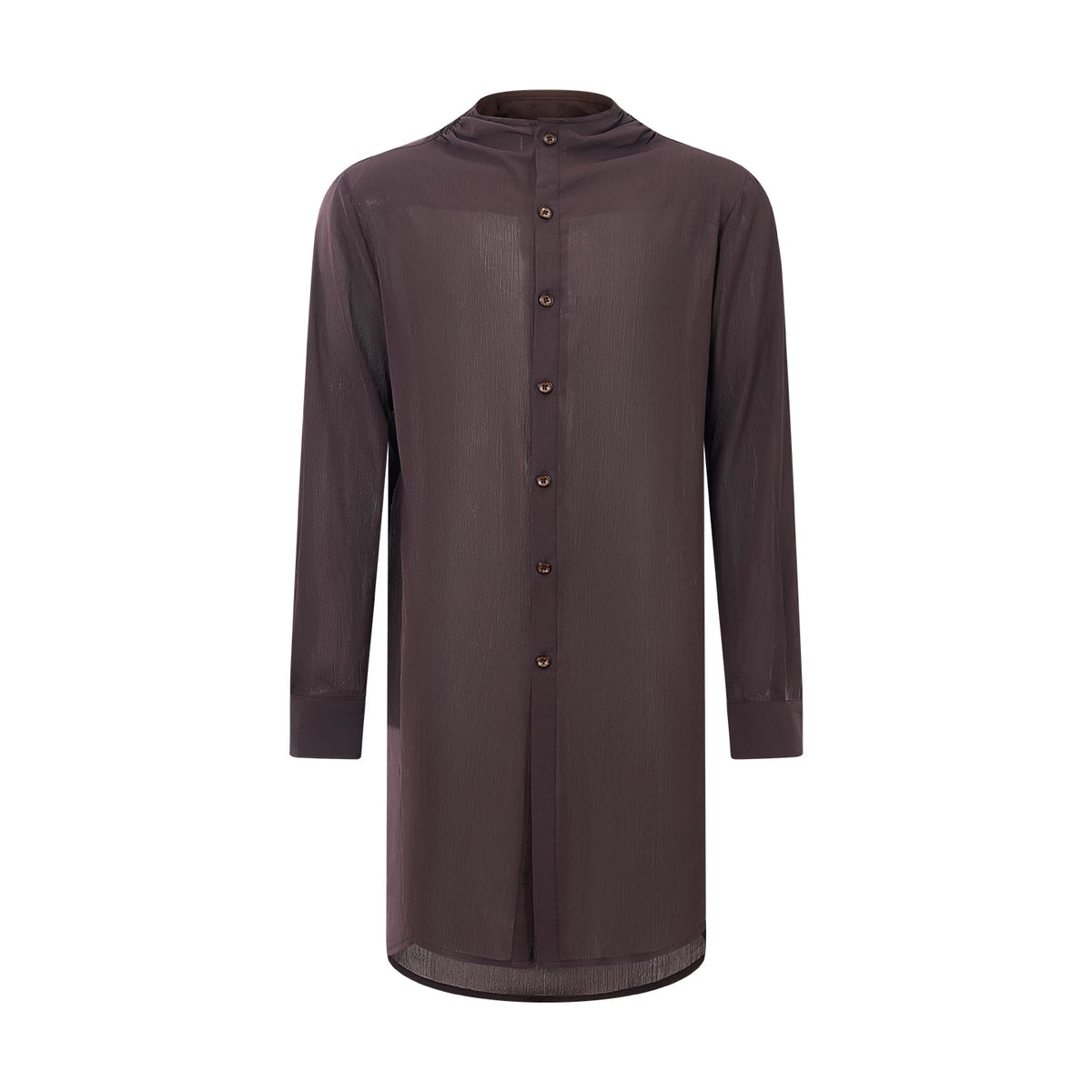 DUYQ "Men's Series" 006 Single-breasted texture long-sleeved top Latin dance suit men's teaching class