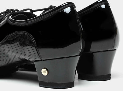 ABA Latin dance shoes professional men's adult high-end dance patent leather national standard soft-soled dance shoes AL9708