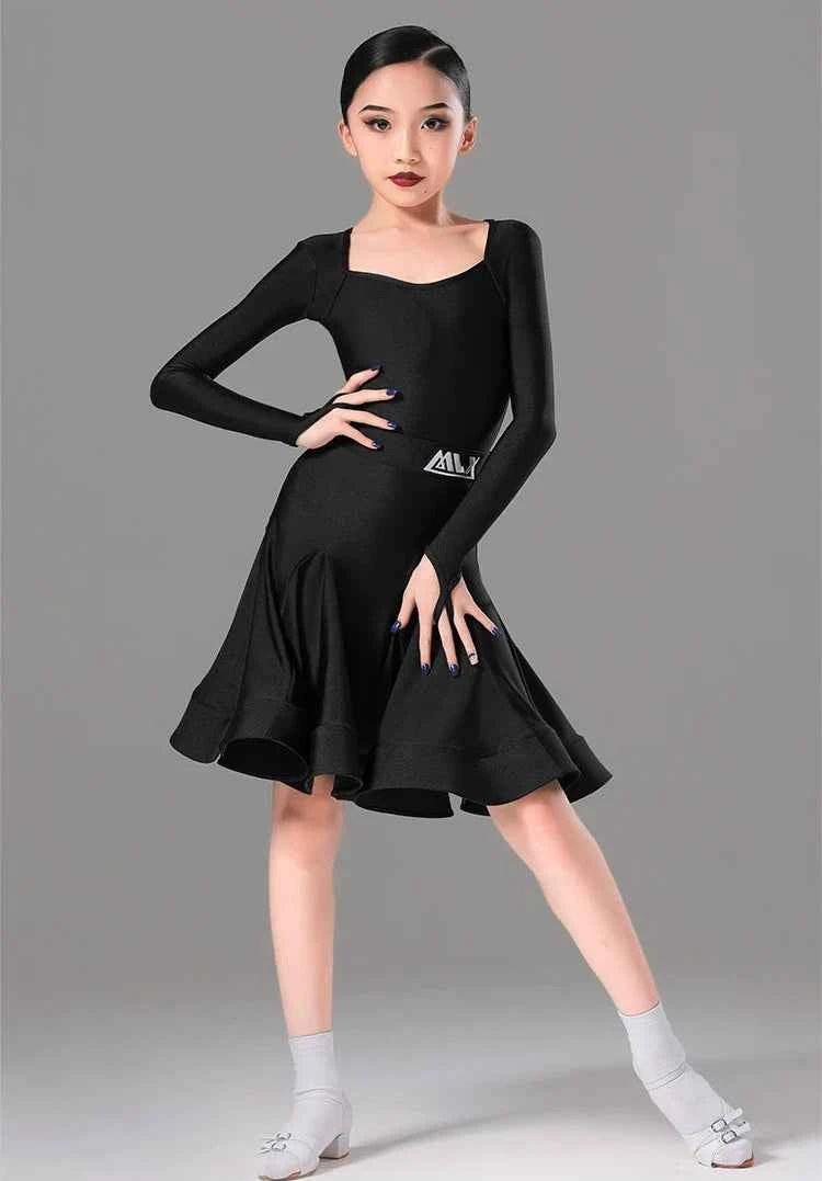 MLX Children's Latin Dance Competition Costumes Professional Dance Grading Regulations Children's Performance Costumes