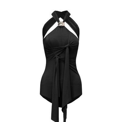 DUYQ "Mountain Awakening Rain Modern" 013 neck streamer design top women's modern dance practice clothes professional
