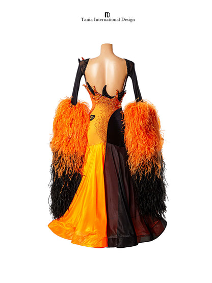 TID M1299 women's ballroom dance dress ballroom dance professional competition costume - Mine·Jas