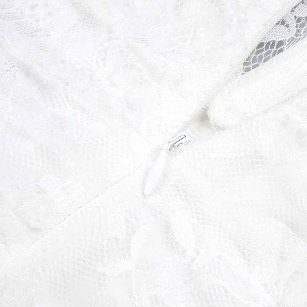 BD2628 one-shoulder lace slim dress