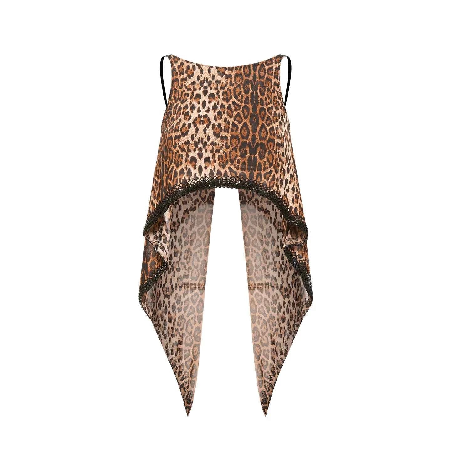 DUYQ "Leopard Hidden, Xia Ying" Latin 001 Original Suspender Split Top National Standard Women's Latin Dance Practice Suit - Mine·Jas