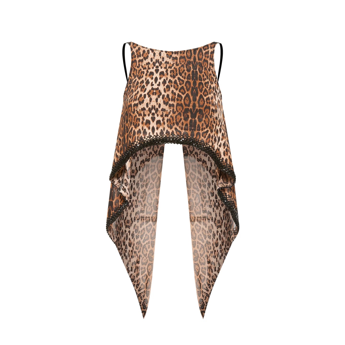 DUYQ "Leopard Hidden, Xia Ying" Latin 001 Original Suspender Split Top National Standard Women's Latin Dance Practice Suit - Mine·Jas