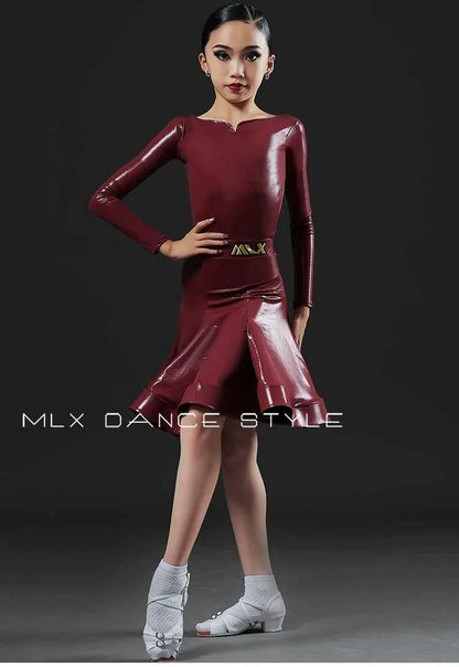 MLX.8981 high-end children's Latin dance costume competition grading regulations, tailor-made dance costumes
