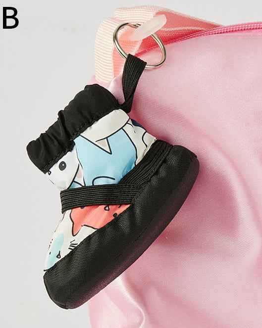 Mini Warm Boots Keychain Cute Winter Shoes Bag Charm