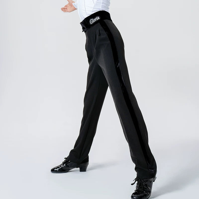 G.DANCE Children's Dance Boys Latin Modern Dance White Shirt Trousers Show Competition Regulations