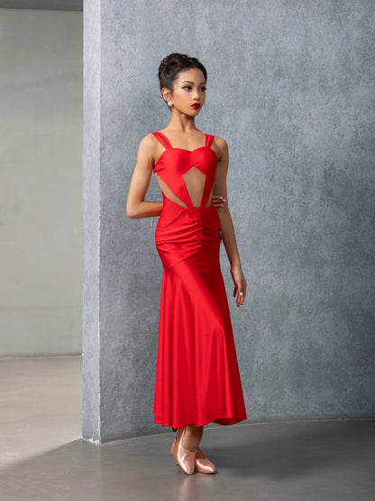 TID children's national ballroom dance practice skirt new ballroom dance swing skirt table performance clothes dance dress
