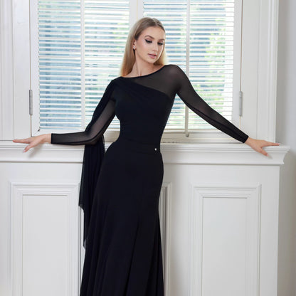 TID women's floating sleeve one-piece top and skirt B069/S043