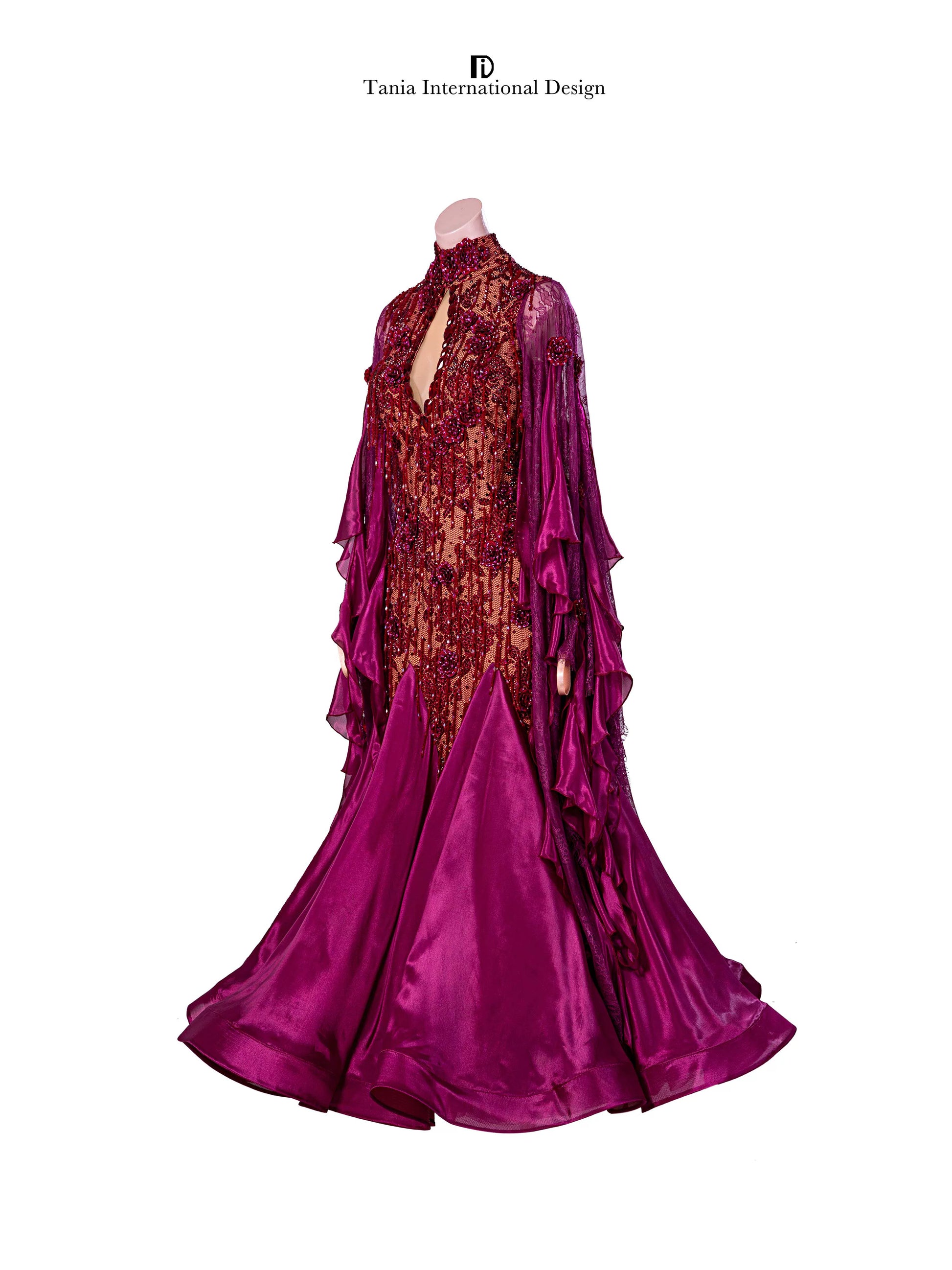 TID M1293A women's ballroom dance dress ballroom dance professional competition costume - Mine·Jas