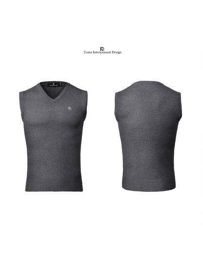 TID.A007 Men's Ballroom Top Wool Vest Professional National Standard Dance Practice Suit Knitted Top