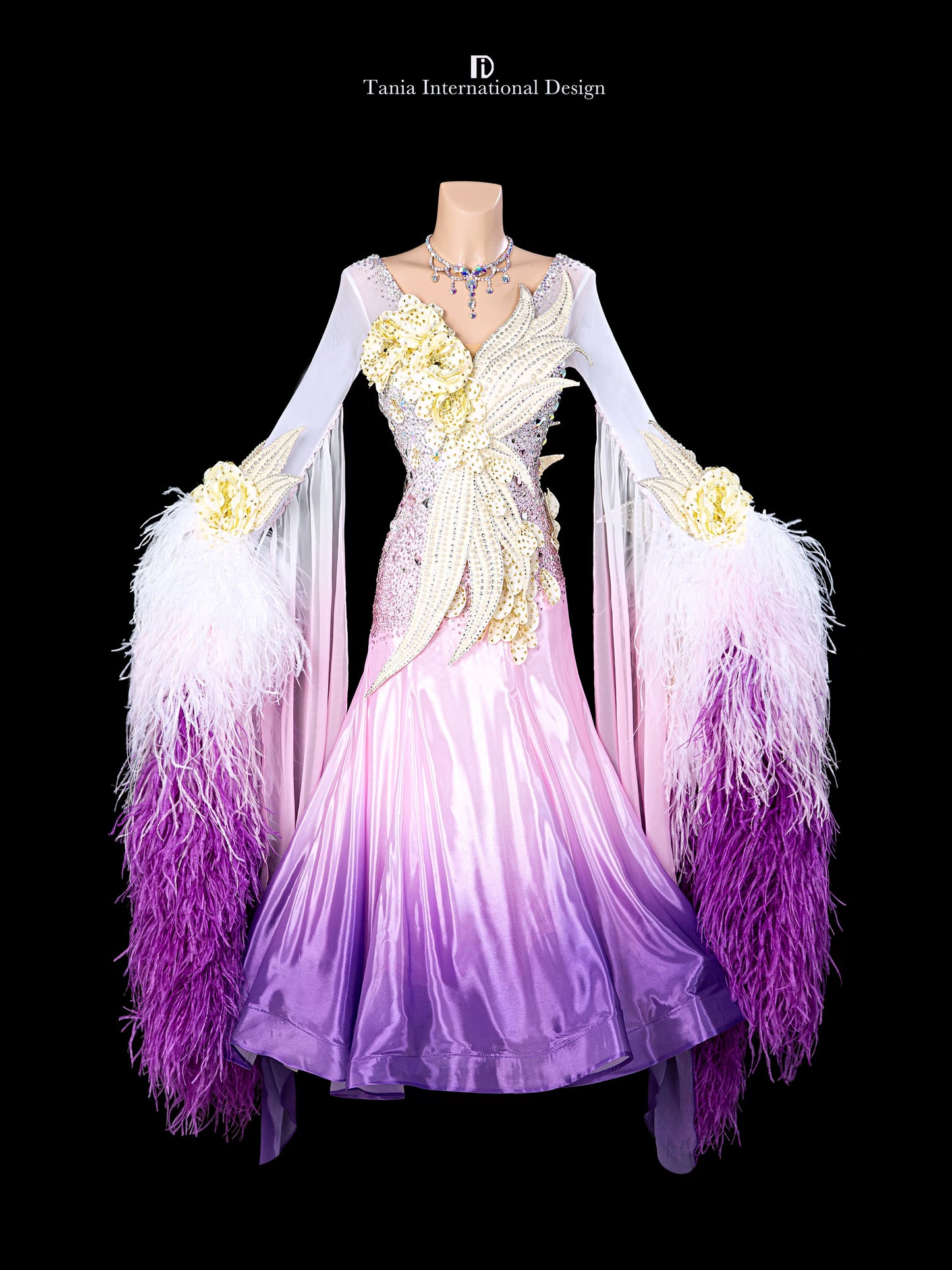 TID M1310 women's ballroom dance dress ballroom dance professional competition costume - Mine·Jas