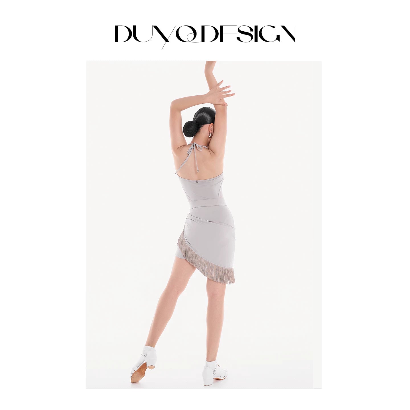 DUYQ Children's Style "Mountain Awakens, Spring Sorrow" 005 classic camisole top, Latin dancer girls' practice outfit, professional