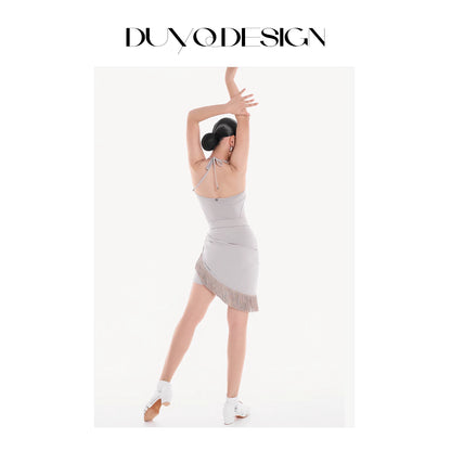 DUYQ Children's Style "Mountain Awakens, Spring Sorrow" 005 classic camisole top, Latin dancer girls' practice outfit, professional
