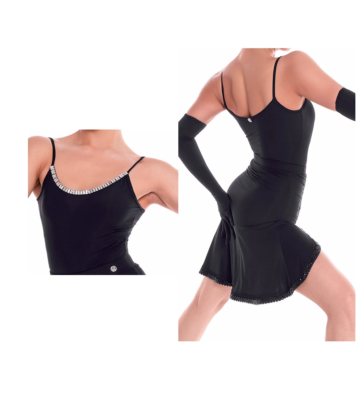 DUYQ "Mountain Awakening Rain Latin" 013 Original Tulip Skirt National Standard Women's Latin Dance Practice Suit